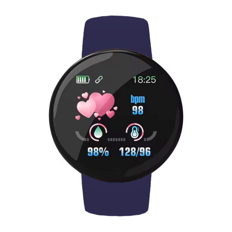 SmartWatch Unisex Bluetooth Alarma Deporte Música Azul