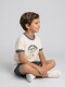 Camiseta Con Print Blanco