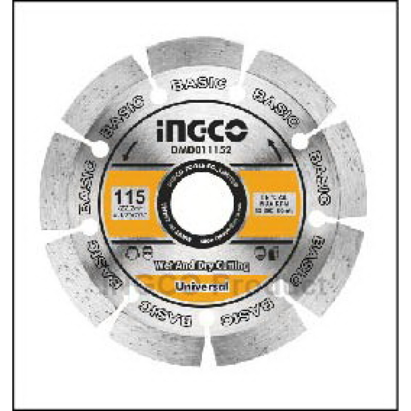 DISCO DIAMANTADO SEGMENTADO 4 1/2´´ INGCO DMD011152 UNIDAD DISCO DIAMANTADO SEGMENTADO 4 1/2´´ INGCO DMD011152 UNIDAD