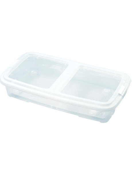 Caja organizadora plana bajo cama con tapa Rimax 28 Litros Caja organizadora plana bajo cama con tapa Rimax 28 Litros