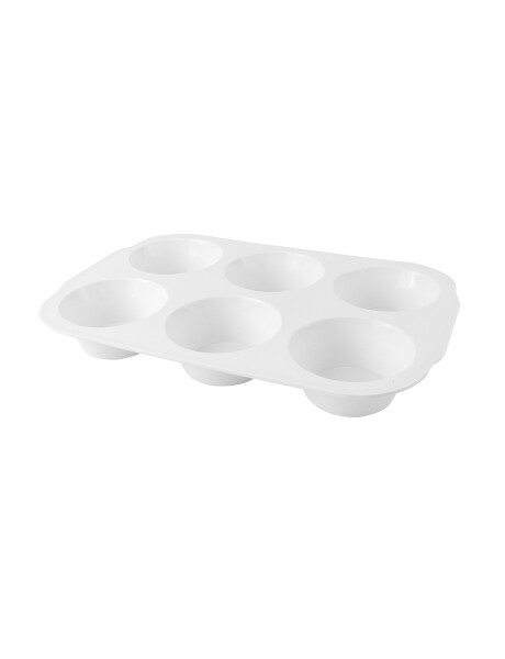 MOLDE MUFFIN X6 SILICONA BLANCO 27.5X18.5X3.5CM MOLDE MUFFIN X6 SILICONA BLANCO 27.5X18.5X3.5CM