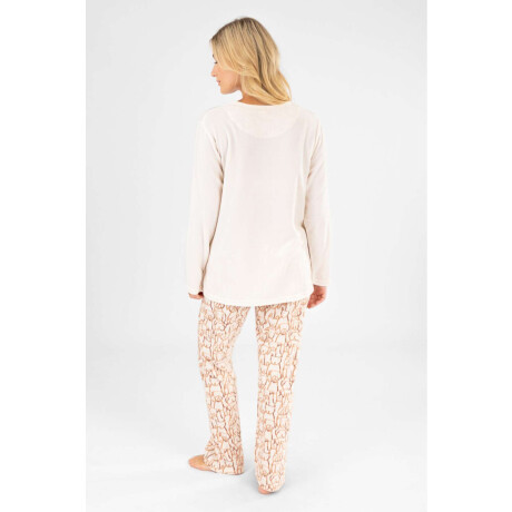 Pijama multi dog polar Beige