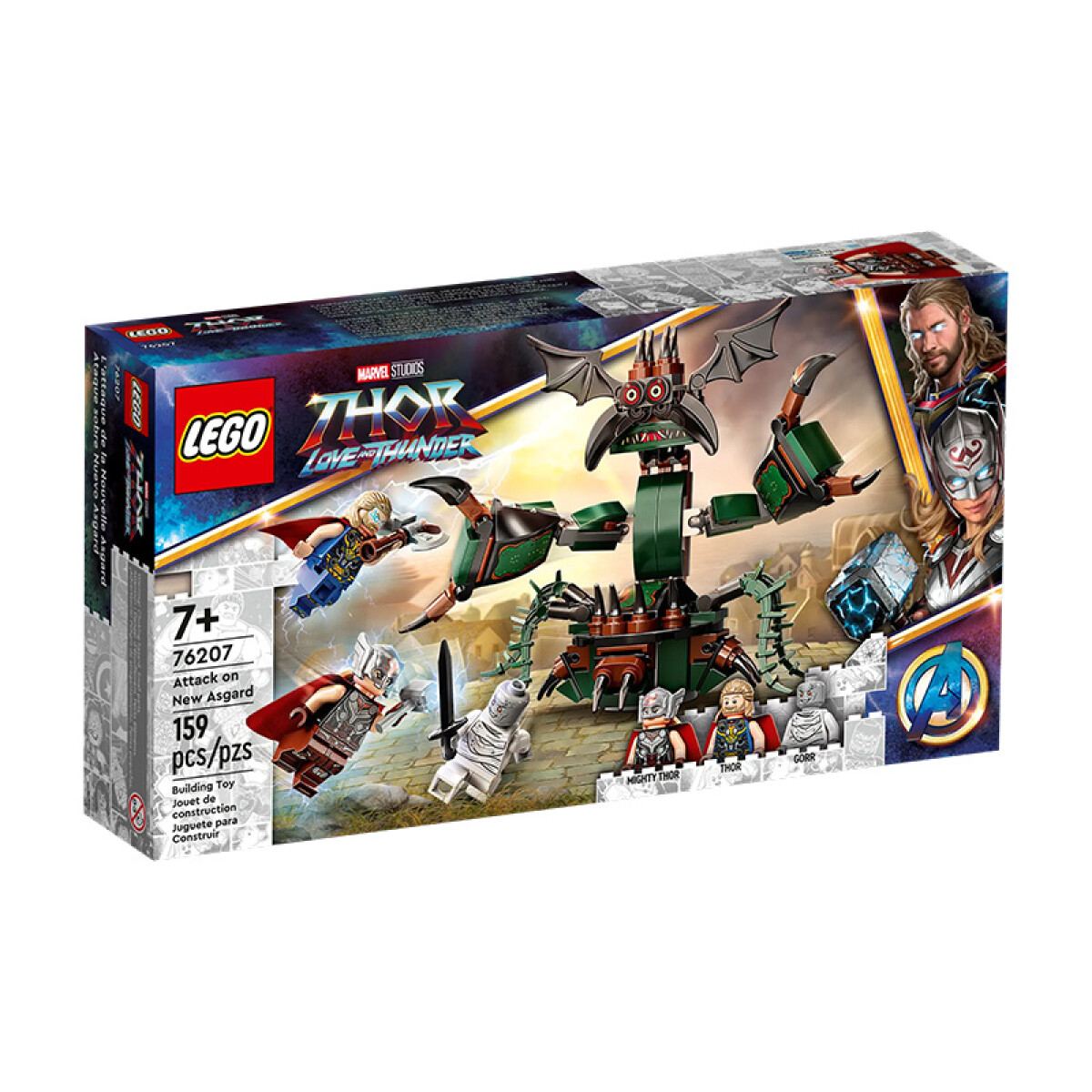 Lego Ataque Sobre Nuevo Asgard 159 Piezas 7+ - Super Heroes 