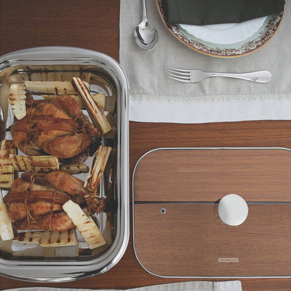 Juego de plato para gratinar, modelo COSMOS, 3 piezas -TRAMONTINA TF6046