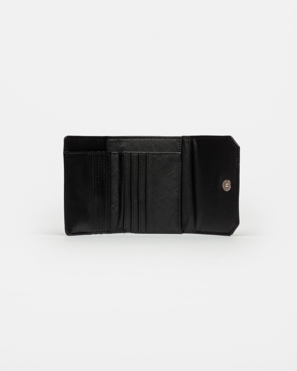 Billetera P&P En Efecto Cuero Saffiano Negro