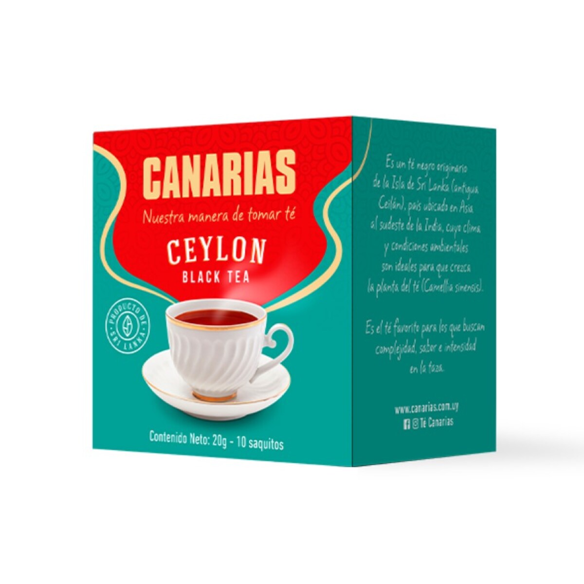 Caja X10 Té Negro Premium Ceylon Canarias 