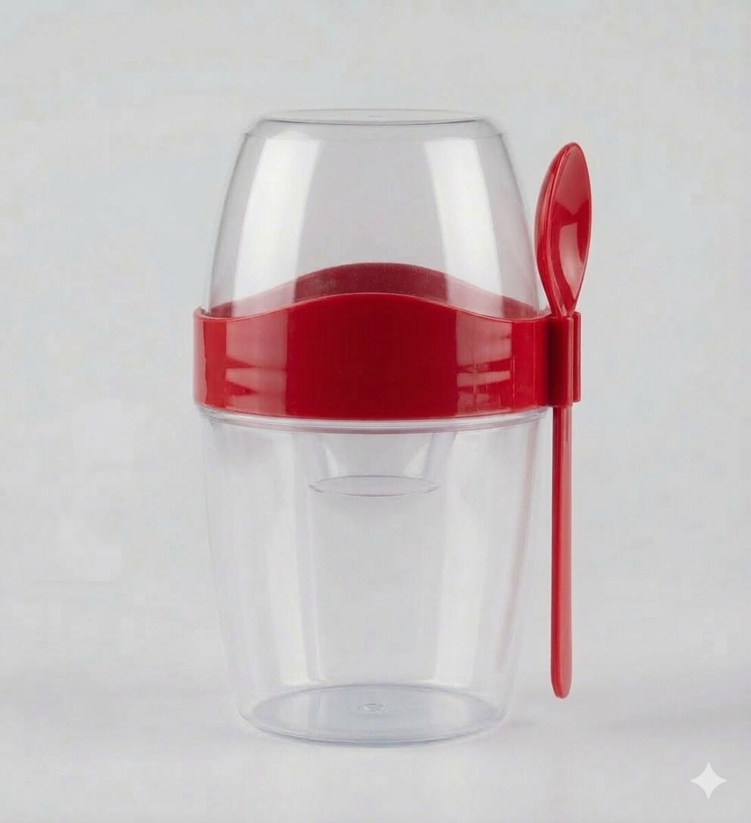 Recipiente Lunchera Para Ensalada Con Cubiertos Y Aderezo 