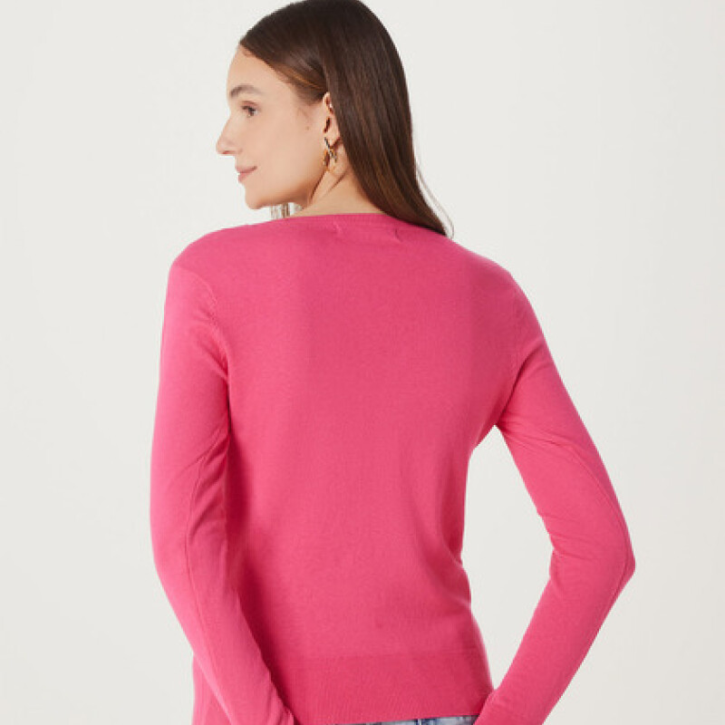 BLUSAO FEM ROSA MEDIO