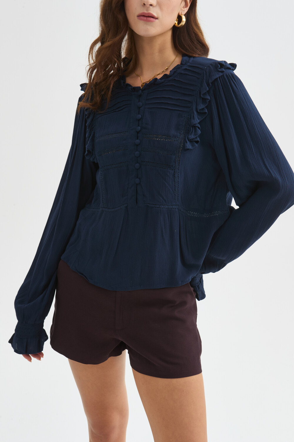 Blusa Narun Azul Marino