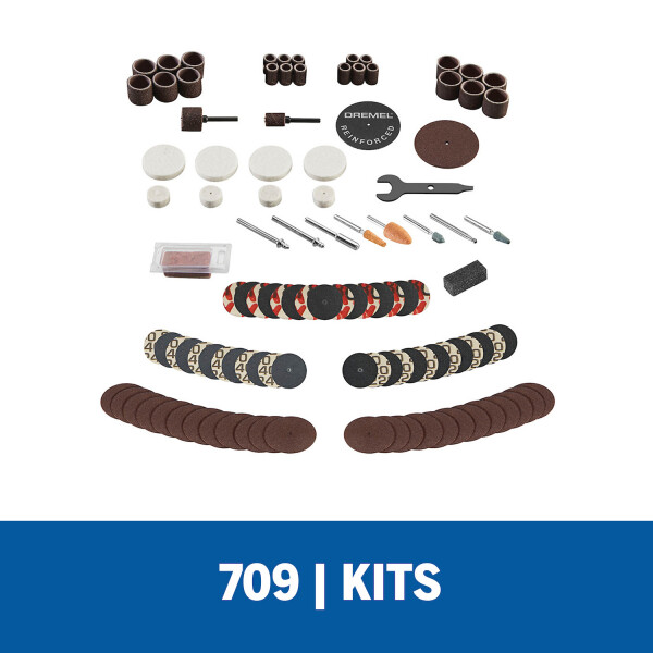 Kit de accesorios de Minitorno Dremel 110 Piezas (Modelo 709) 6 meses / Dremel Unica