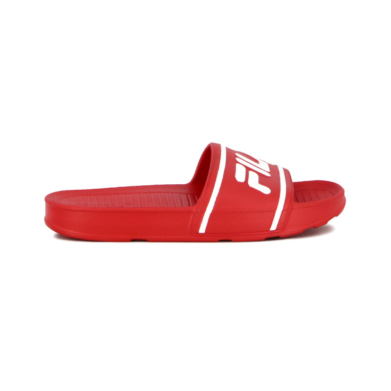 Fila Sleek Slide St Fred/wht/wht Rojo-blanco