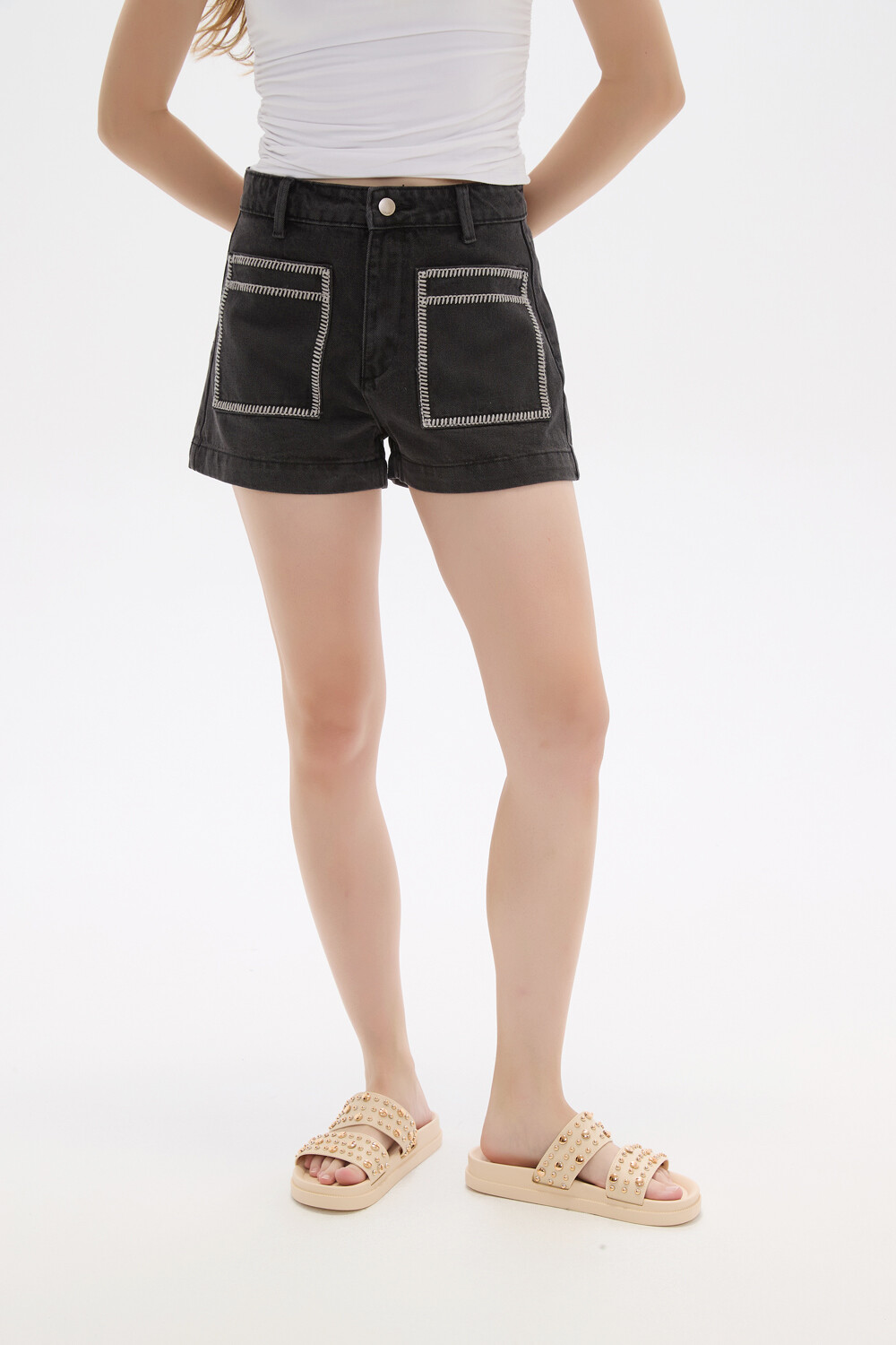 Short Pavin Gris Oscuro