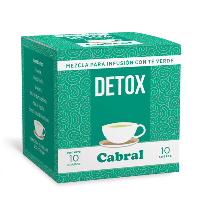 Té Détox Cabral 10 Unidades Cabral Te Detox X10