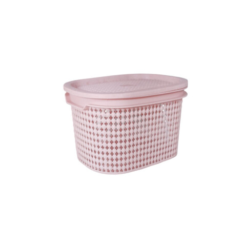 OUTLET Canasto Organizador c/tapa 25.7x19x12cm Outlet Canasto Organizador C/tapa 25.7x19x12cm