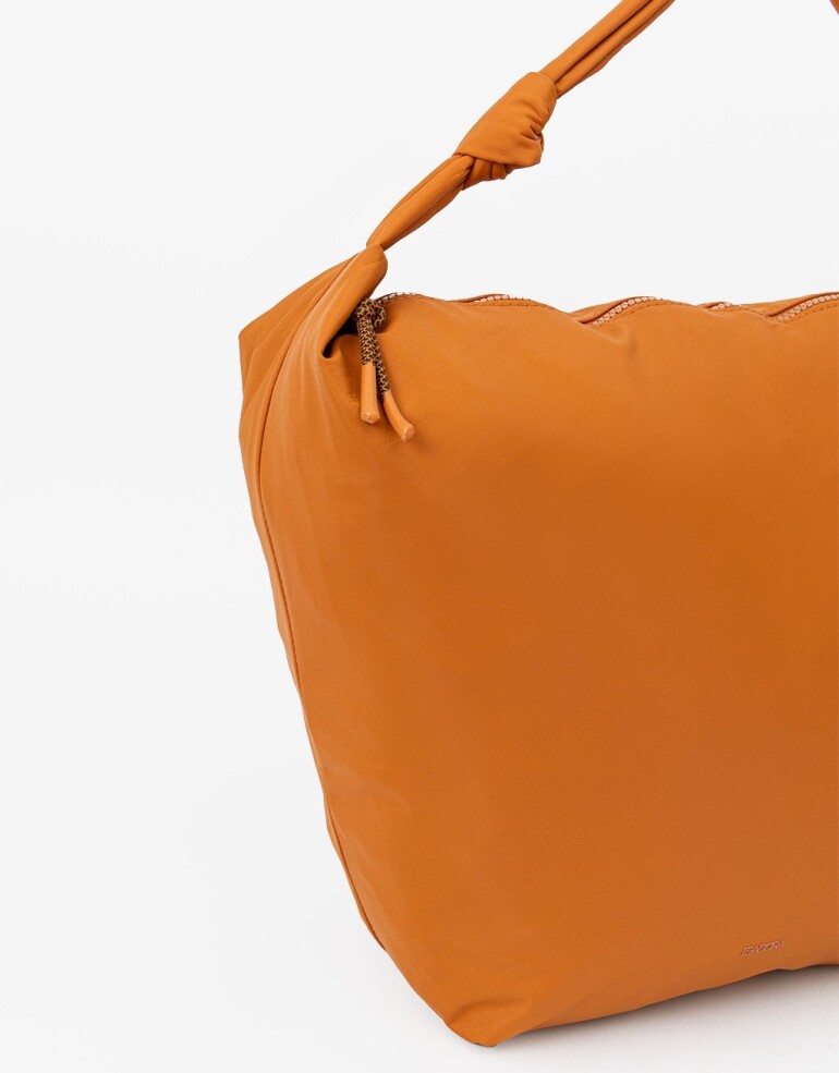 Saca Nylon Cartera Saca En Material Reciclado Camel - Marron Camel