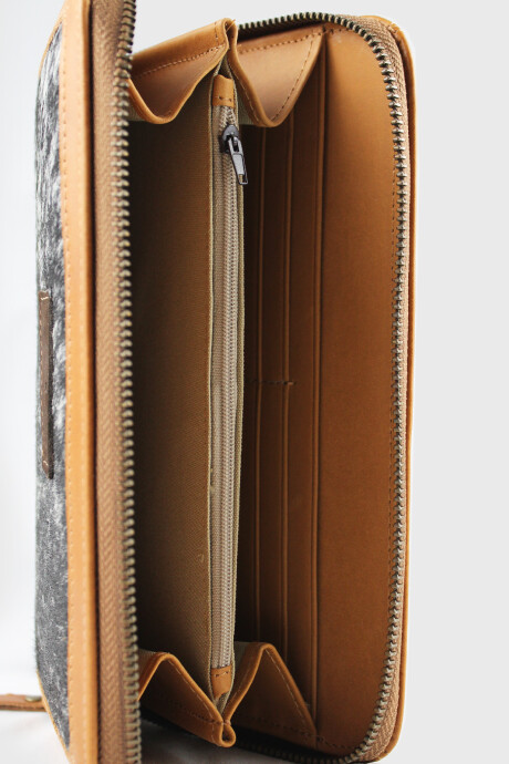 Billetera Villa Flor Pelo Oscuro