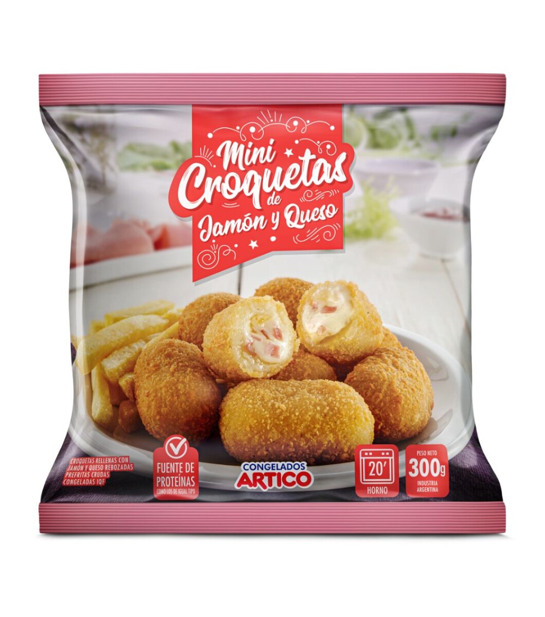 MINI CROQUETAS DE JAMON Y QUESO 300G 