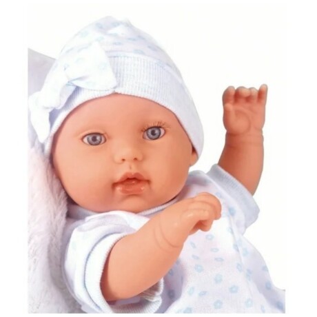 Bebote De Goma Yt121A 33Cm Con Manta Y Almohada Ub CELESTE