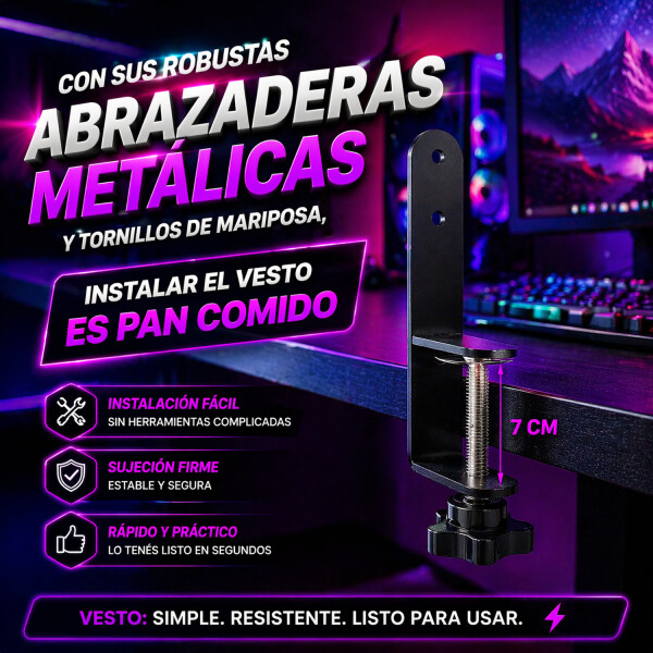 Organizador Escritorio Trust Vesto Metal Ppegboard ESCRITORIO ORGANIZADOR VESTO METAL TRUST