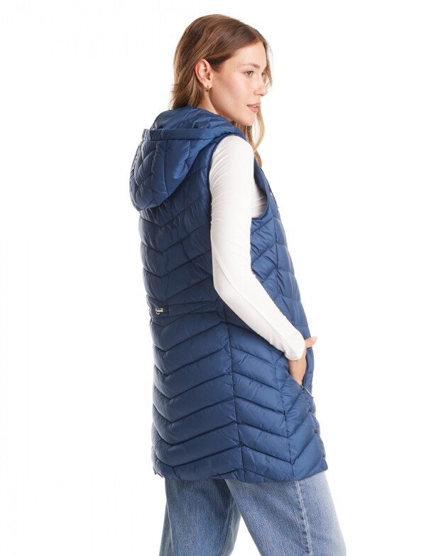 Chaleco Abrigo Puffer AZUL