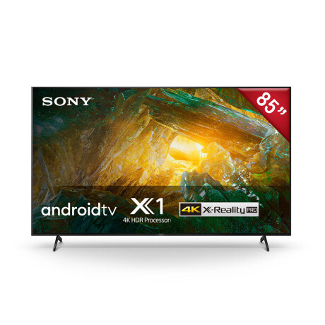 TV SONY 85" | X805H | 4K Ultra HD | Alto rango dinámico (HDR) | Smart TV (Android TV) BLACK