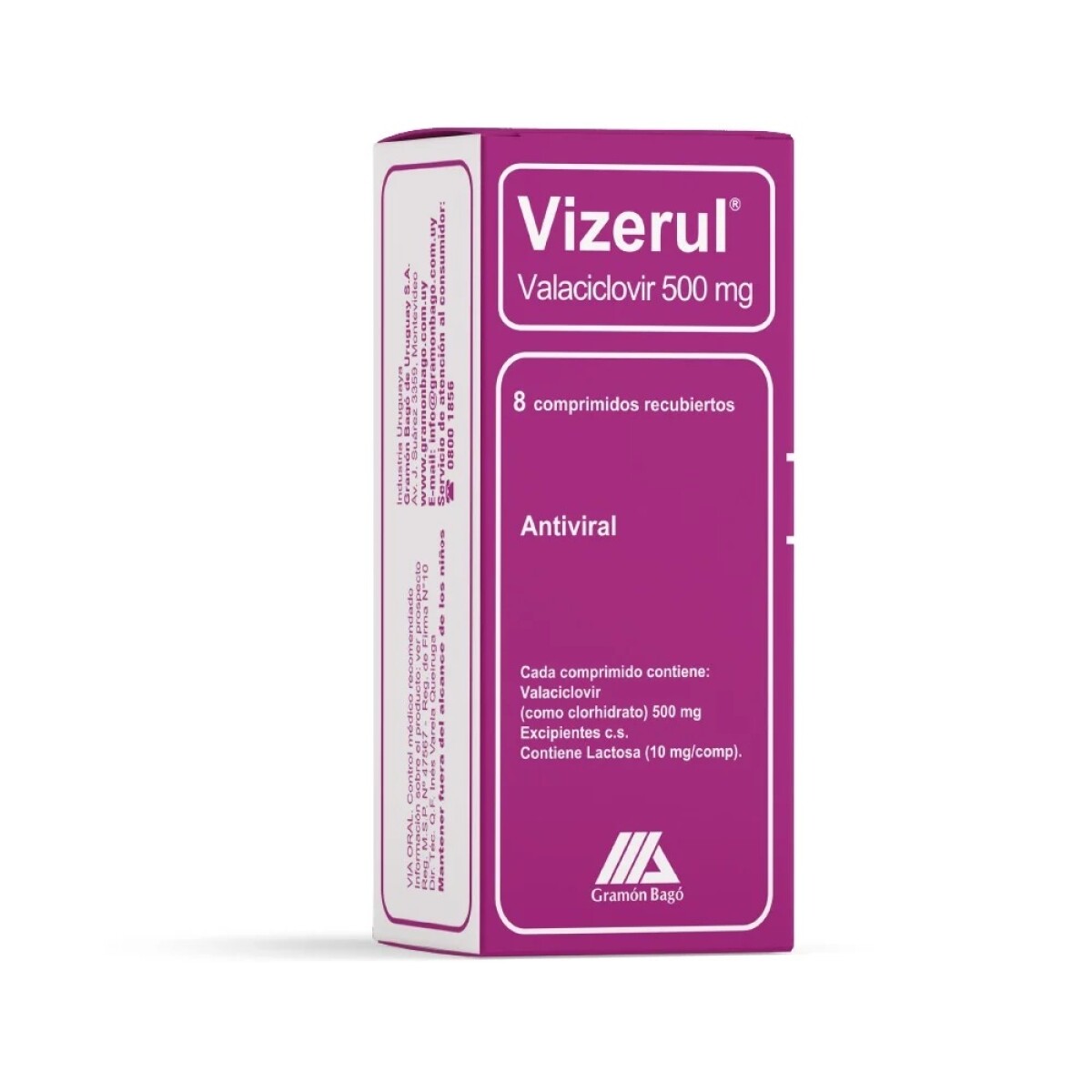 Vizerul 500 Mg. 8 Comp. 