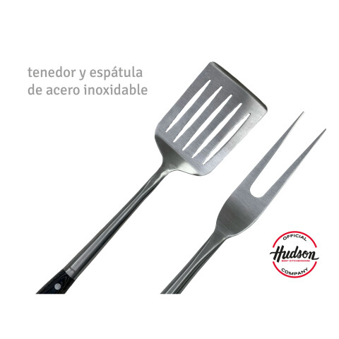 Set Para Parrilla 4 Piezas Linea Hudson Asador Set Para Parrilla 4 Piezas Linea Hudson Asador