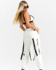 Top de color offwhite U