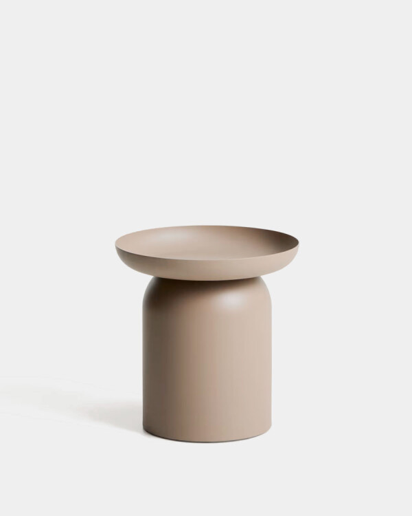 Mesa auxiliar Arcola de aluminio topo Ø45 cm