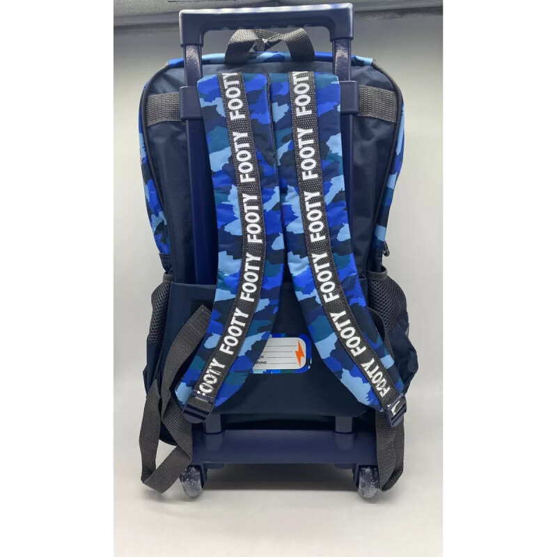 Mochila Footy C/carro Camuflada Azul Con Luz Led 18 (f901) Mochila Footy C/carro Camuflada Azul Con Luz Led 18 (f901)