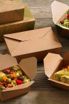 Envase de cartón kraft, caja rectangular 215 x 160 x 50 mm - 50 u Envase de cartón kraft, caja rectangular 215 x 160 x 50 mm - 50 u