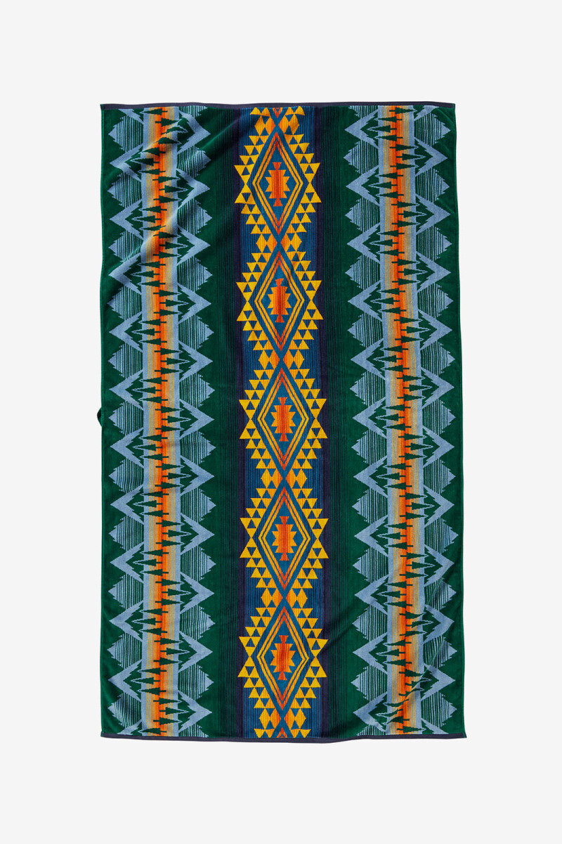 Toalla oversized Jacquard Verde