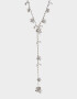 Collares Largos Flores Largos - Plateado