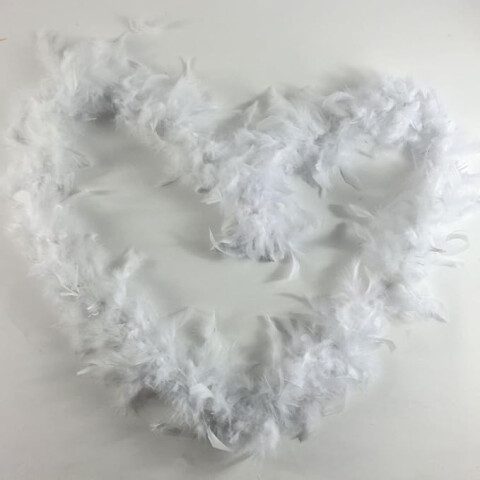 Boa De Plumas Blanco