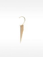 Ear Cuff Individual Con Flecos dorado