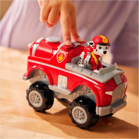 Paw Patrol Vehículo De Rescate Aqua Pups 23cm + Figura Marshall 2