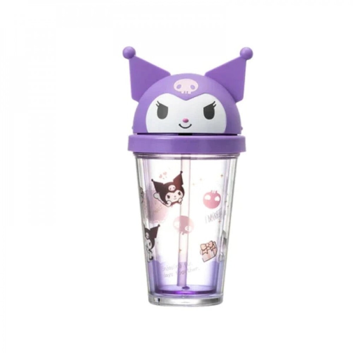 Vaso con tapa Sanrio 320ml - Kuromi 