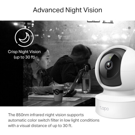 Cámara De Seguridad Tp-Link Tapo C212 Interior Visión Nocturna 2K 360° 001