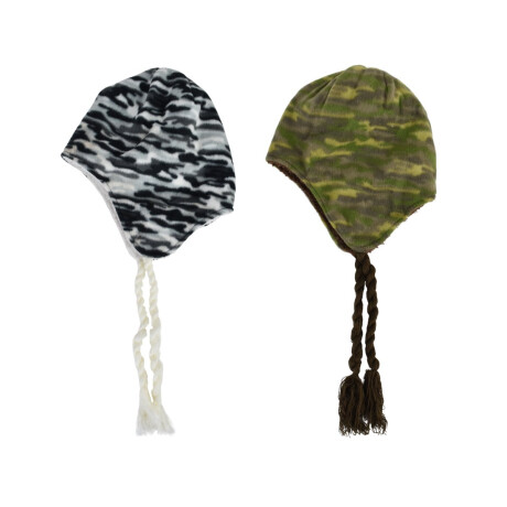 Gorro peruano camuflado con forro polar Gorro peruano camuflado con forro polar