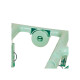 Tendedero portátil 32 palillos rectangular plástico VERDE