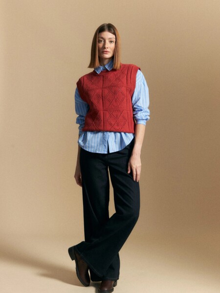 CHALECO ALLIE LIVENSA ROJO