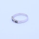 Anillo medio sin fin oro 18k blanco brillantes y zafiros engarce 4 puntas. Anillo medio sin fin oro 18k blanco brillantes y zafiros engarce 4 puntas.