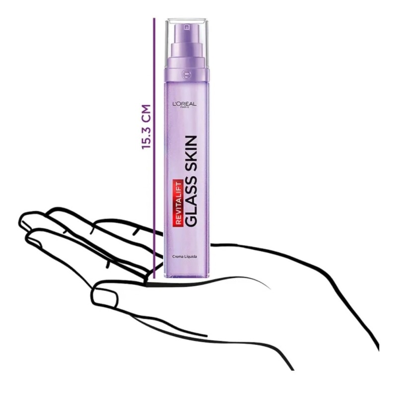 Crema Líquida L'Oréal Revitalift Filler Glass Skin 50ml Crema Líquida L'Oréal Revitalift Filler Glass Skin 50ml