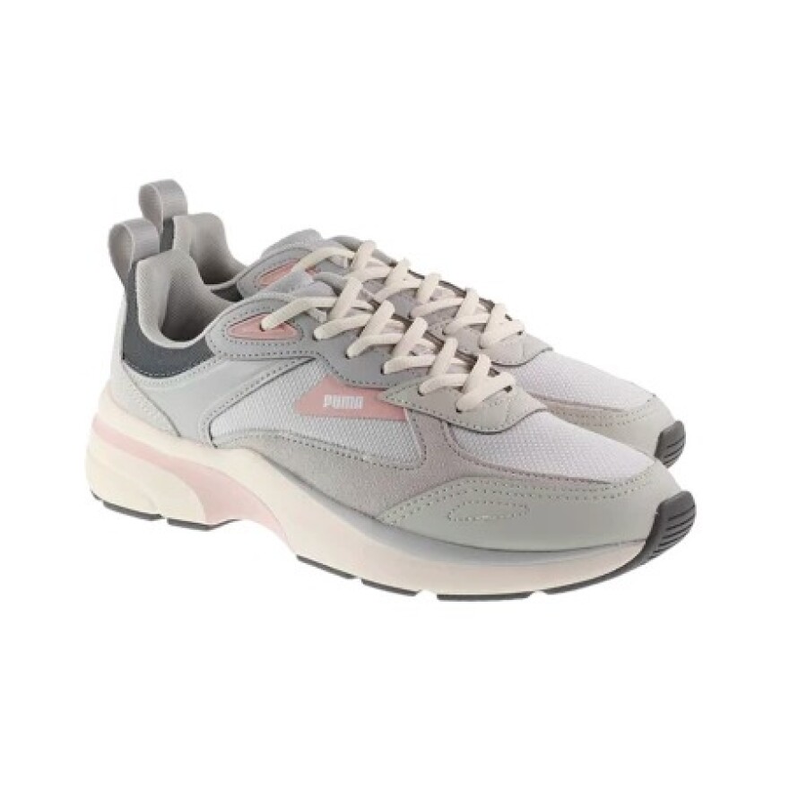 Championes de Mujer Puma FS Runner Soft Gris - Rosa