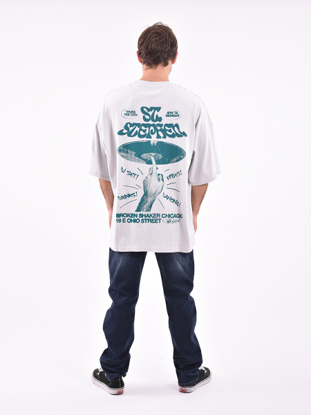 REMERA DUST GRIS CLARO