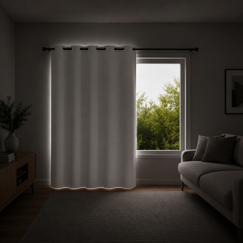 Cortina 100% Blackout 1 paño 135 x 230 BLANCO