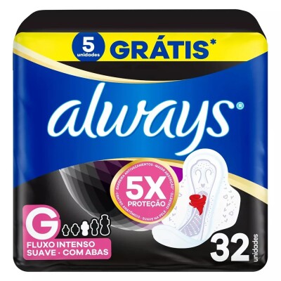Toallitas Femeninas Always Noche Suave Talle G 32 Uds. Toallitas Femeninas Always Noche Suave Talle G 32 Uds.
