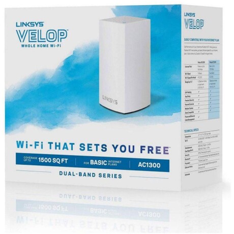 Velop Linksys Mesh AC1300 1PK 001