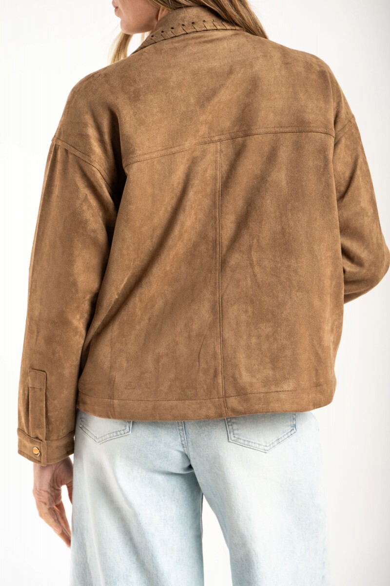 Sobrecamisa Gamuza Camel