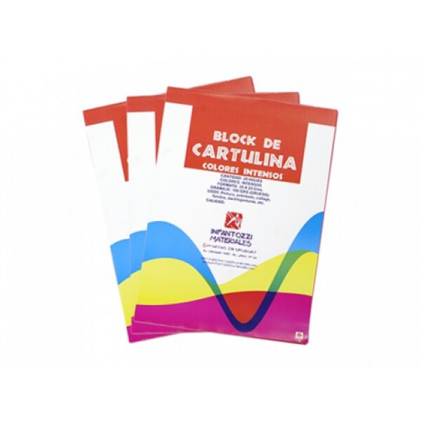 Block cartulina color 25 x 35 cm